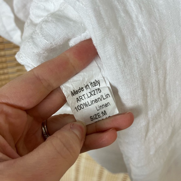 Lungo L’Arno Italian Linen Roll Tab Top - Picture 4 of 9